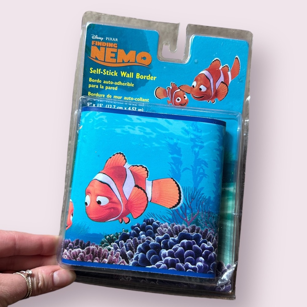 Disney Pixar Finding Nemo Self-Stick Wall Border 5" x 15' Vintage In Package